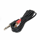 Cable De Audio 2X1 1 Plug 1/4 Mono 2 RCA