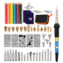 Kit pirograbador con temperatura ajustable, 71 pzs