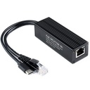 Divisor PoE Gigabit industrial. Puerto de salida USB tipo C