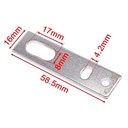 Soporte recto para sensor infrarrojo reflectivo y de proximidad. Tipo I. M8