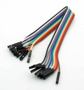 Cable conexión fácil Dupont H/H 10cm, 10 unidades, colores diferentes