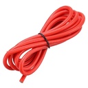Cable siliconado para batería. 12-AWG. Rojo