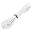Cable siliconado para batería. 20-AWG. Blanco