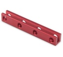 Viga de aluminio 4 agujeros. 56mm