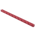 Viga de aluminio 11 agujeros. 168mm
