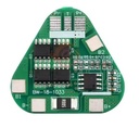 Placa de protección de carga BMS para baterías 18650. 3S 12A