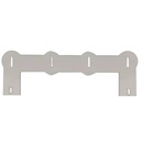 Conector de Niquel 4P para unir paquetes de baterías 18650. Forma 16-W18