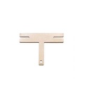 Conector de Niquel 2P para unir paquetes de baterías 18650. Forma 26-Tipo H