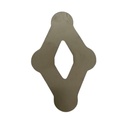 Conector de Niquel 4P para unir paquetes de baterías 18650. Forma 34-Tipo W