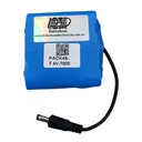 Paquete de baterías PACK4S 18650 7.4V, 7000mA. Recta