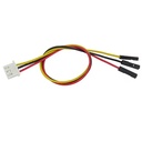 Cable conector XH2.54 a conector Dupont hembra. 3 pines. 20cm