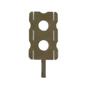 Conector de Niquel 6P para unir paquetes de baterías 18650. Forma 3x2
