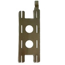 Conector de Niquel 8P para unir paquetes de baterías 18650. Forma 4x2