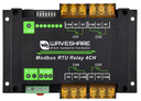 Módulo industrial 4 relés Modbus RTU con RS485, 30A