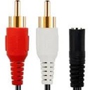 Cable de audio 1 jack estero x 2 rca macho 1.8mts