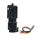 Motorreductor DC con encoder. 6V, 350RPM. Negro