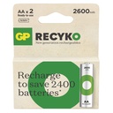 Bateria recargable AA, 1.2V/2600mAh