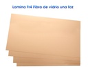 Baquela virgen 10cm x 20cm Fibra de Vidrio Una cara