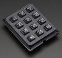 Teclado matricial de 12 teclas (4x3)