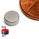 Imán de neodimio N42 6.35x2.54mm